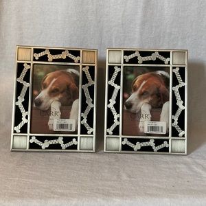 Set of 2 Dog Bone Picture Frames